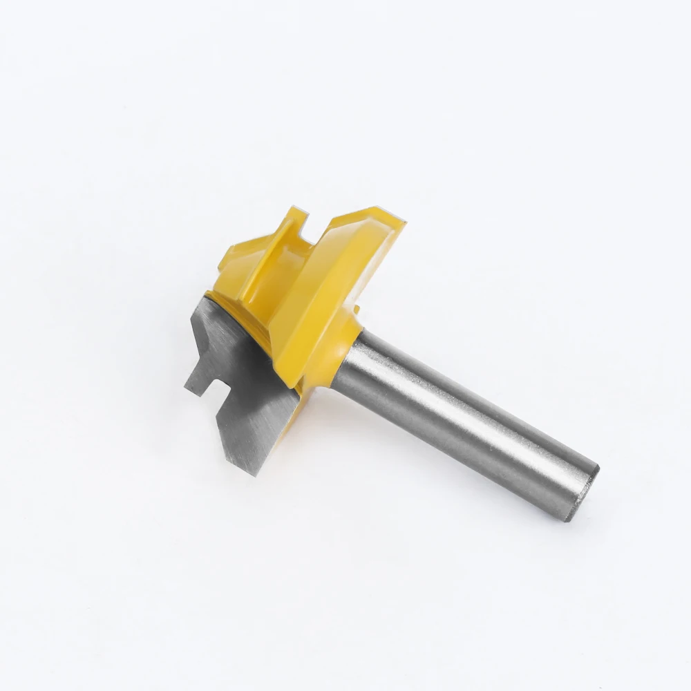 1 pc 8mm shank 45 Degree Lock Miter Router Bit Tenon Milling Cutter Woodworking Tool For Wood Tools Carbide Alloy