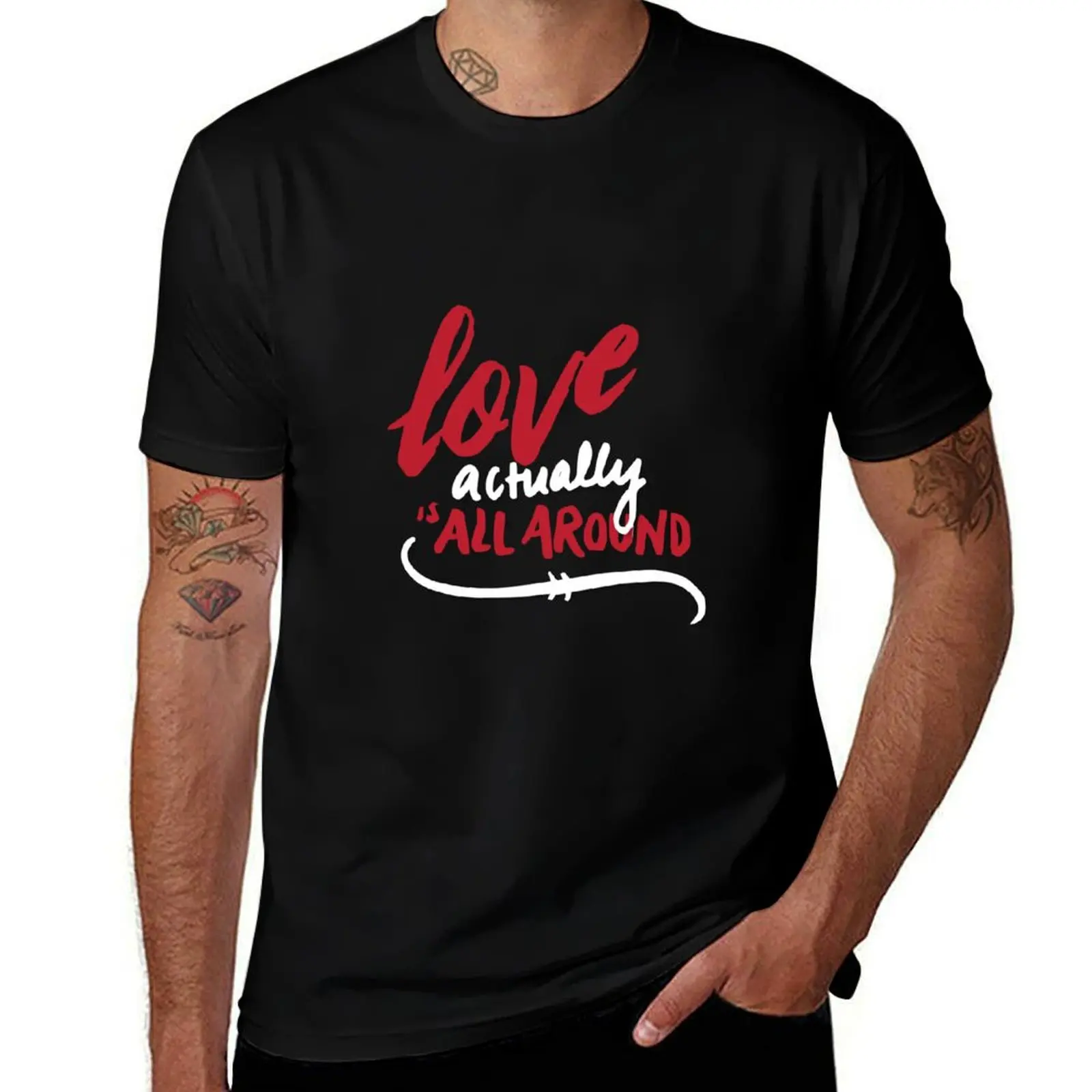 

Love Actually T-Shirt anime t shirts oversize man t shirt luxury T-Shirt