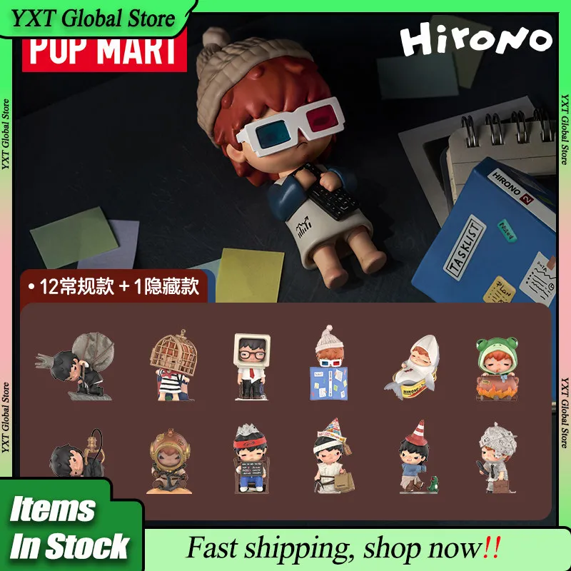 

Оригинальная коллекционная фигурка Pop Mart Hirono Tamed Wildgrass Series: модная аниме-кукла, украшение, настольная игрушка, подарок-сюрприз для девочек