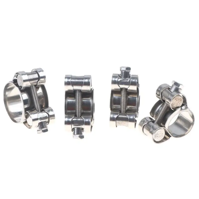 2PCS European Style Hose Clamp Exhaust Circular Air Water Pipe Clip Sealing Stainless Steel Strengthens Welding Repair Tool view 5