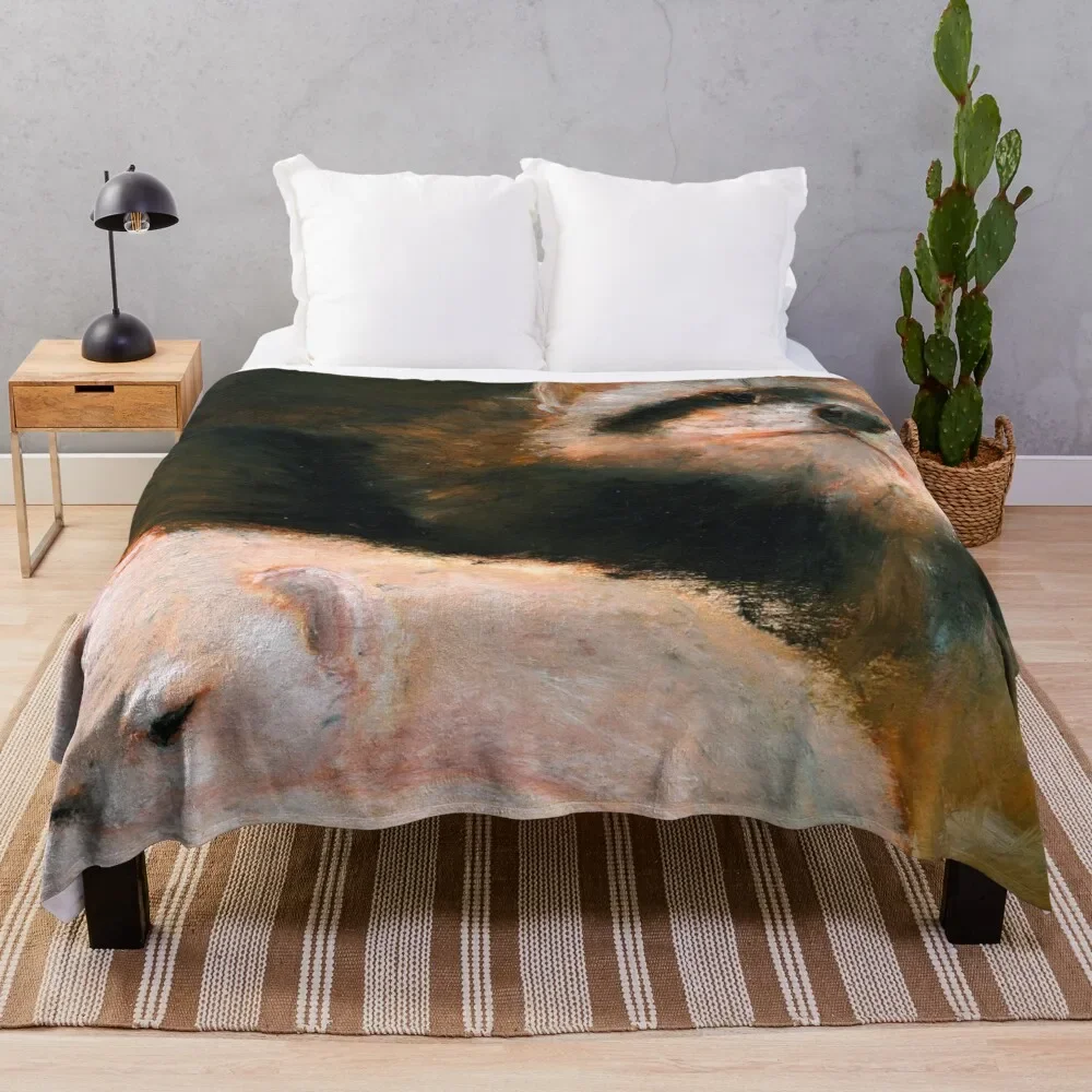

Ferret mommy Throw Blanket Year Round Soft Comfortable Blanket for Home