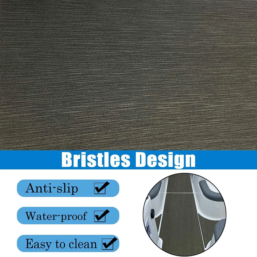 2400x600mm Boat EVA Foam Teak Floor Carpet Double Layer Design Kayak Decking Sheet Mats Accessories RV Marine Wanon Plain CNC view 5