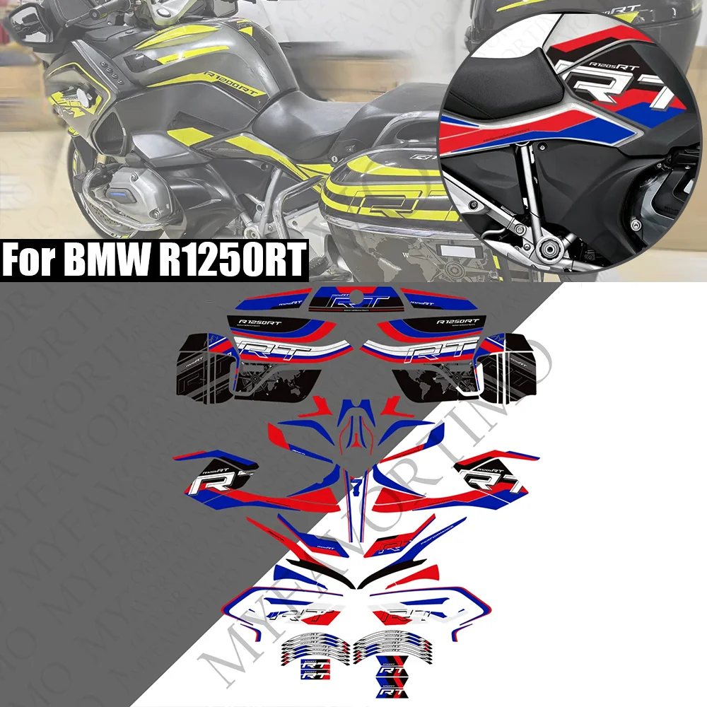 

For BMW R1250RT Tank Pad Cap TankPad Grips Gas Fuel Oil Kit Knee Fairing Fender Stickers Moto PVC Decals Protector BMWR1250RT
