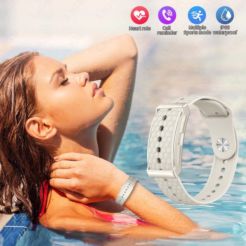 

LIGE Health Tracker Smartwatch Men Women Sport Band No Screen Smart Watch Heart Rate Blood Oxygen Monitor Fitness Smart Bracelet