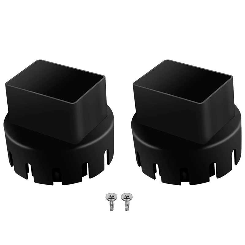 AU05 -Downspout Adaptor to Drain Pipe, Roof Rain Gutter Downspout Extensions Universal, Downspout Extender, (2 x 3Inch, Black)