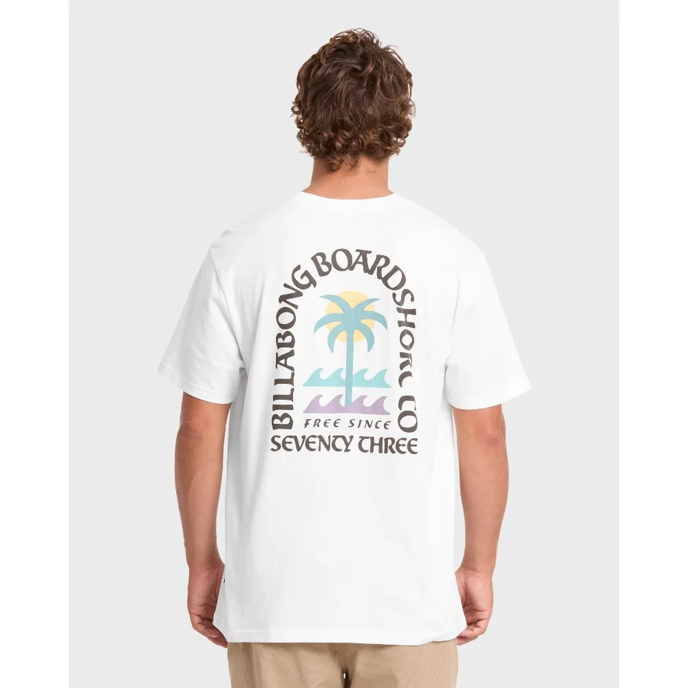 Billabong Portal Premium Tee Best-seller T-shirt 100% Cotton Tee Casual Sports Breathable Short Sleeve