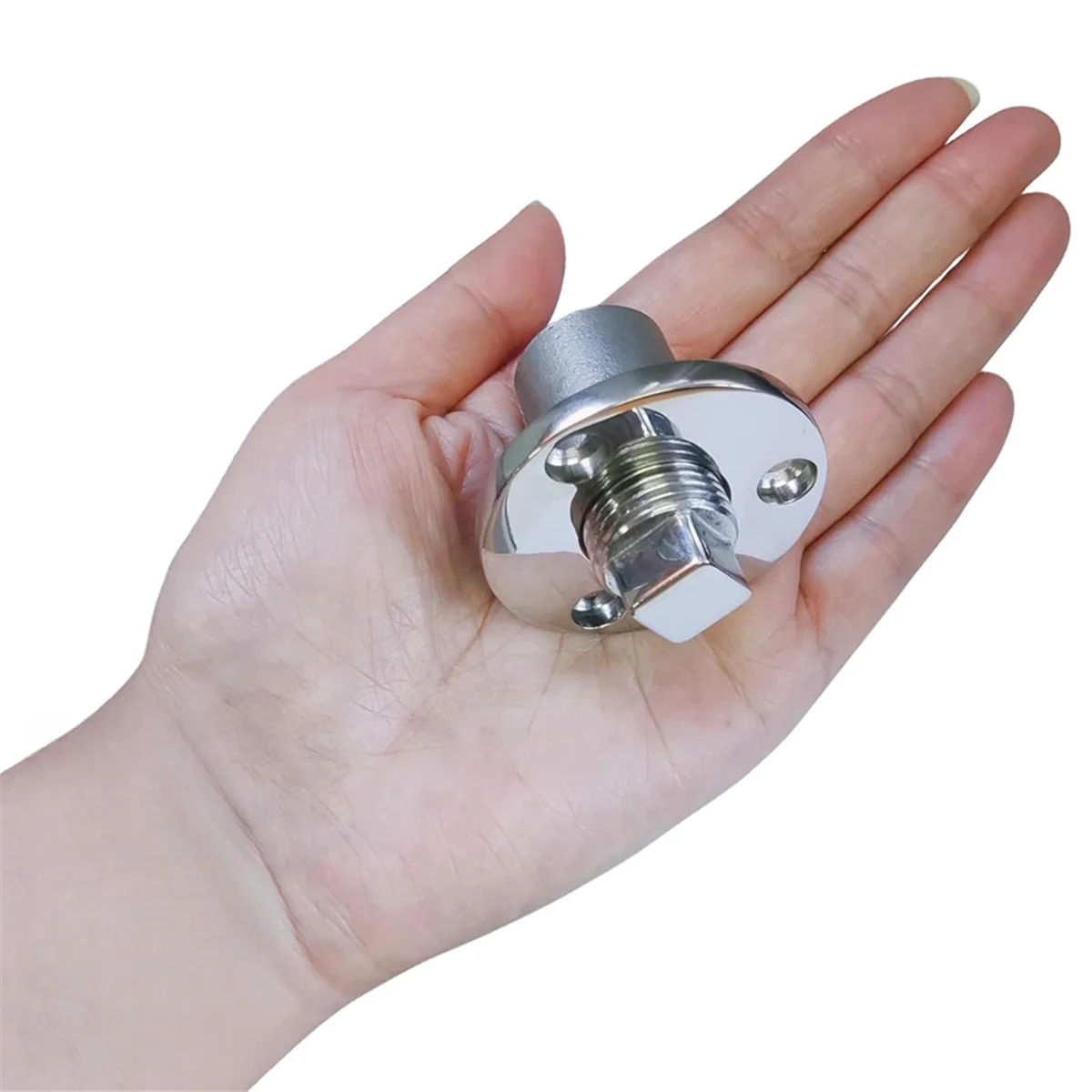 SSR Stainless Steel 316 Heavy Duty Boat Marine Grade Garboard Drain Plug Kit Flange Diameter 2In