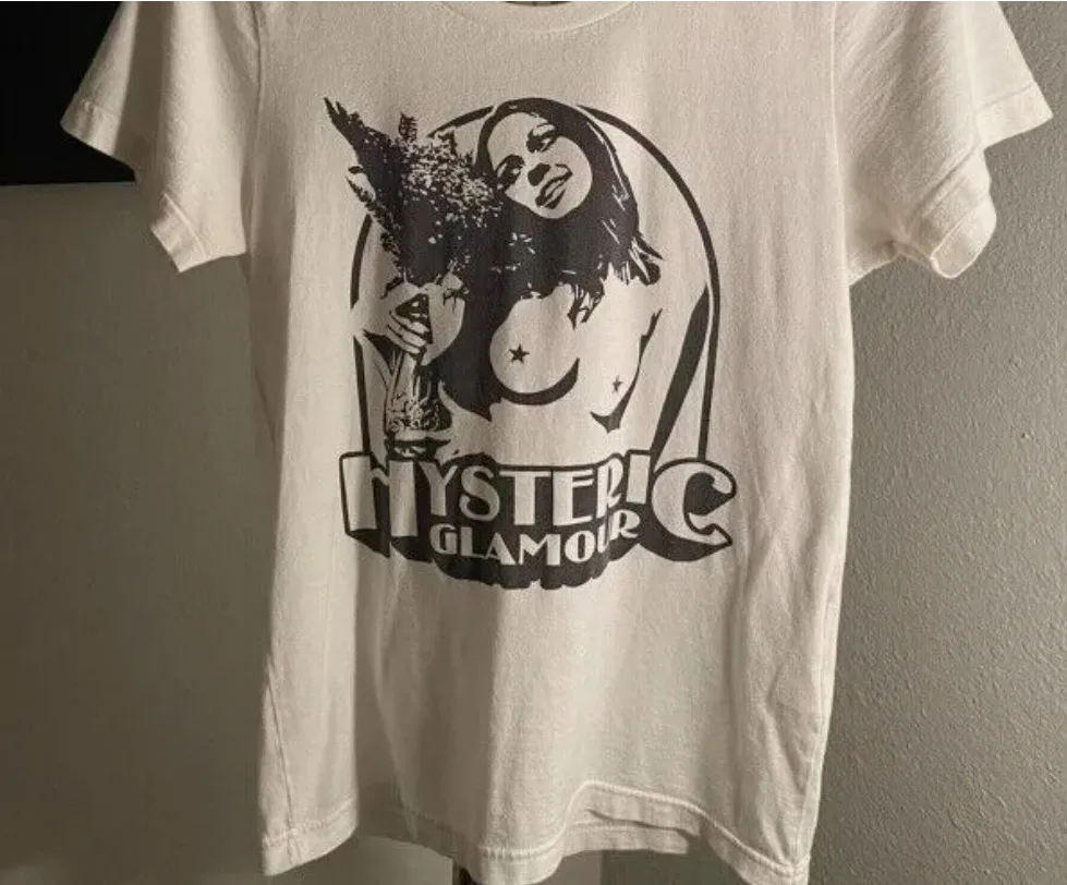 Hysteric Glamour unisex t-shirt, brand new white shirt, gift for fan