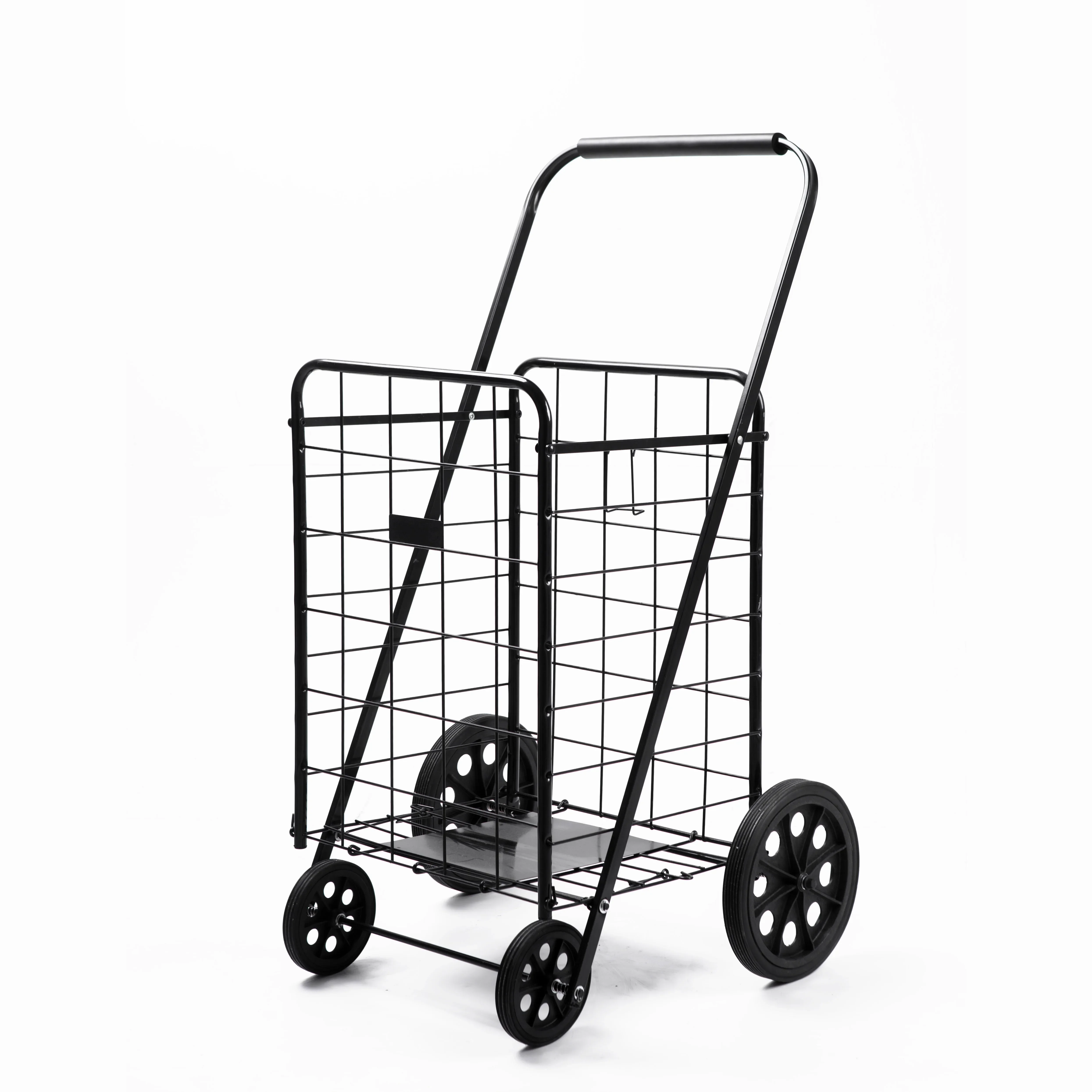 

80KGS Factory Customized Portable Folding Shopping Trolleys & Carts For Supermarket trolley shopping warehouse trolley