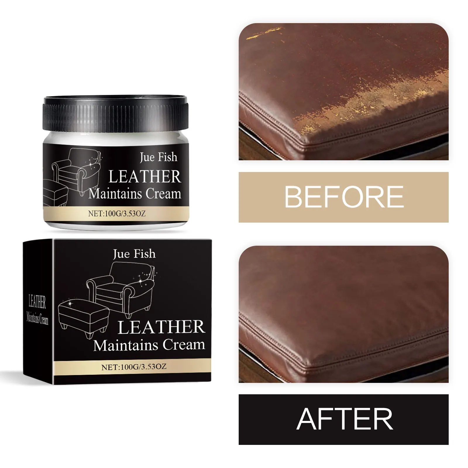 Leather Care Cream Furniture Polish Conditioner Shoes Boots Leather Refurbish Leather Repair Filler Car Seat Maintenance Cream