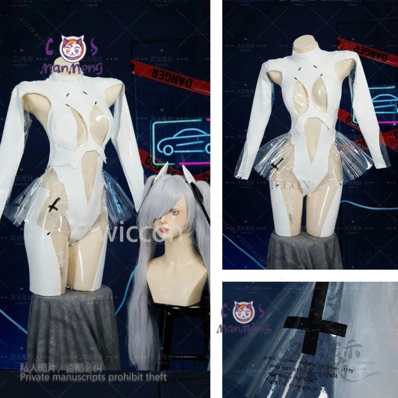 

Anime GODDESS OF VICTORY: NIKKE Sexy Leather Full Jumpsuit Accessory S-XL Cinderella Cosplay Costume Women Halloween Customized