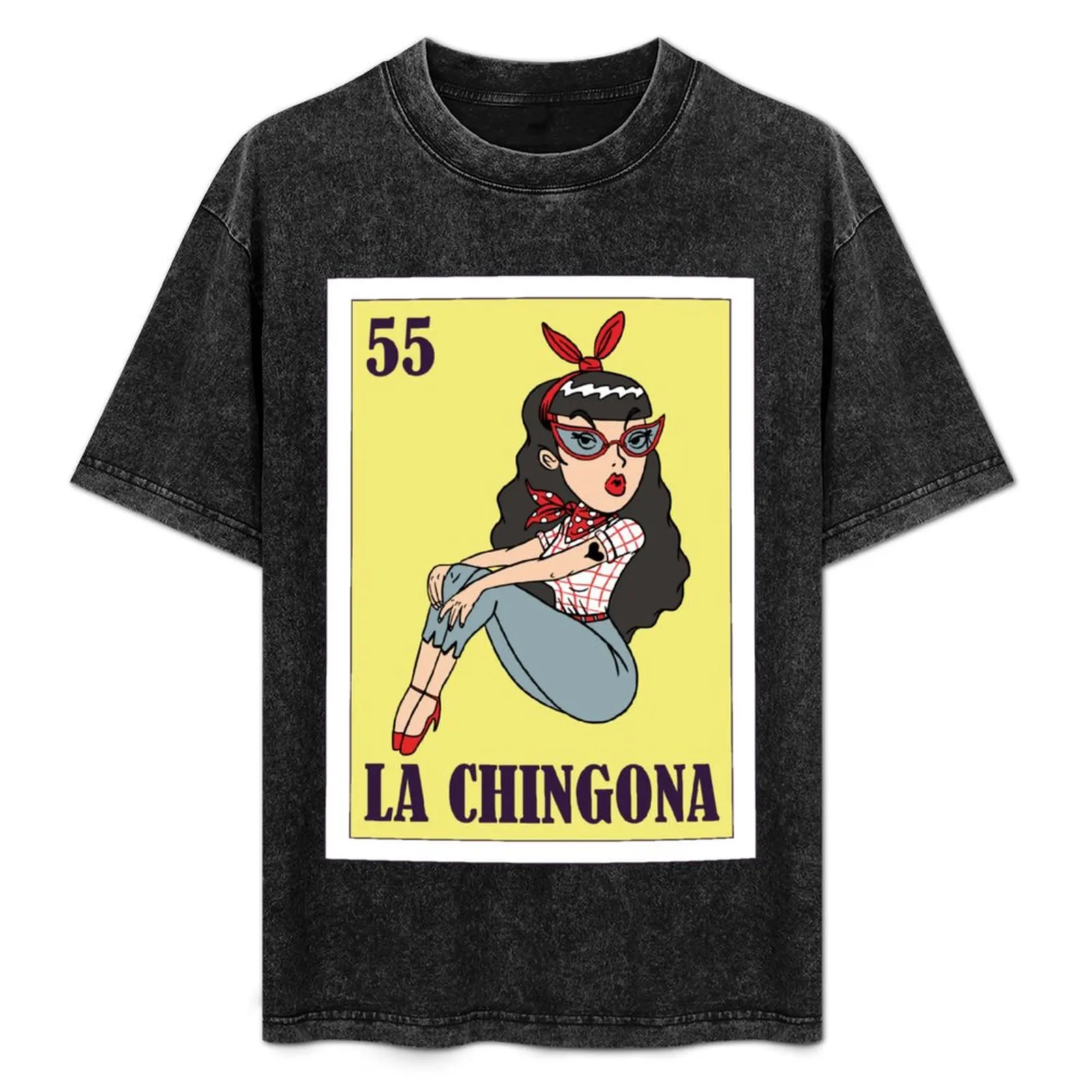 

La Chingona Loteria de Mexico, 5 May Gift, Mexican Bingo T-Shirt summer clothes new edition mens plain t shirts