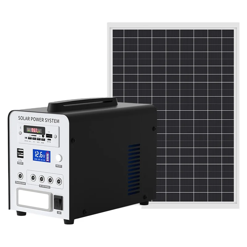 1000W 1200W Mini Solar Power Station, 110V 220V Dual Voltage, Camping Household Emergency Portable Generator