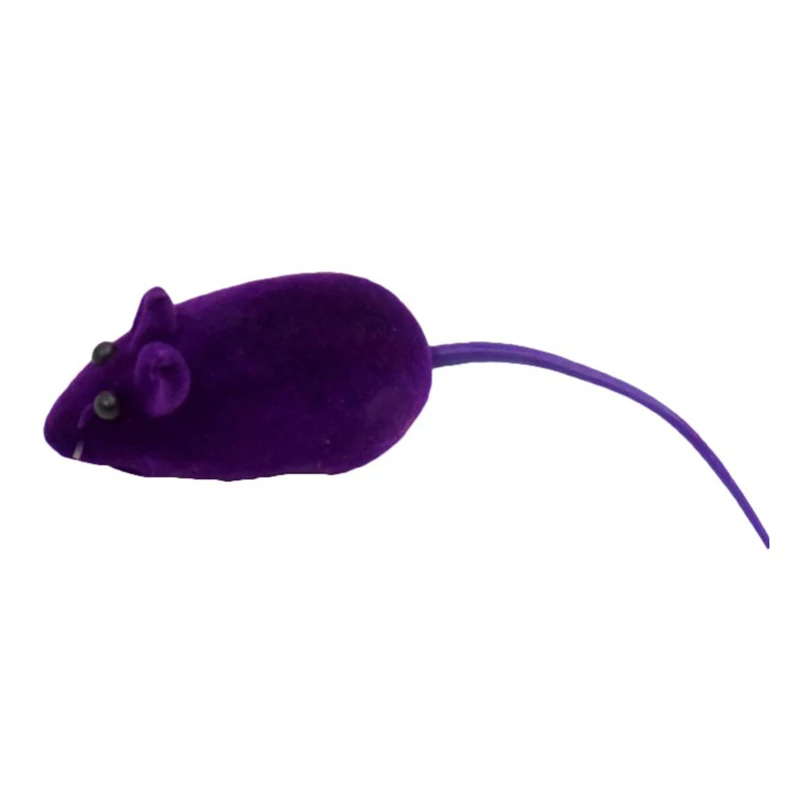 1Pcs Funny Realistic Plush Rubber Mouse Toy Sound Mouse Model Playing Teasing Cats Dogs Pet Interactive Toy Gifts Color Randomly