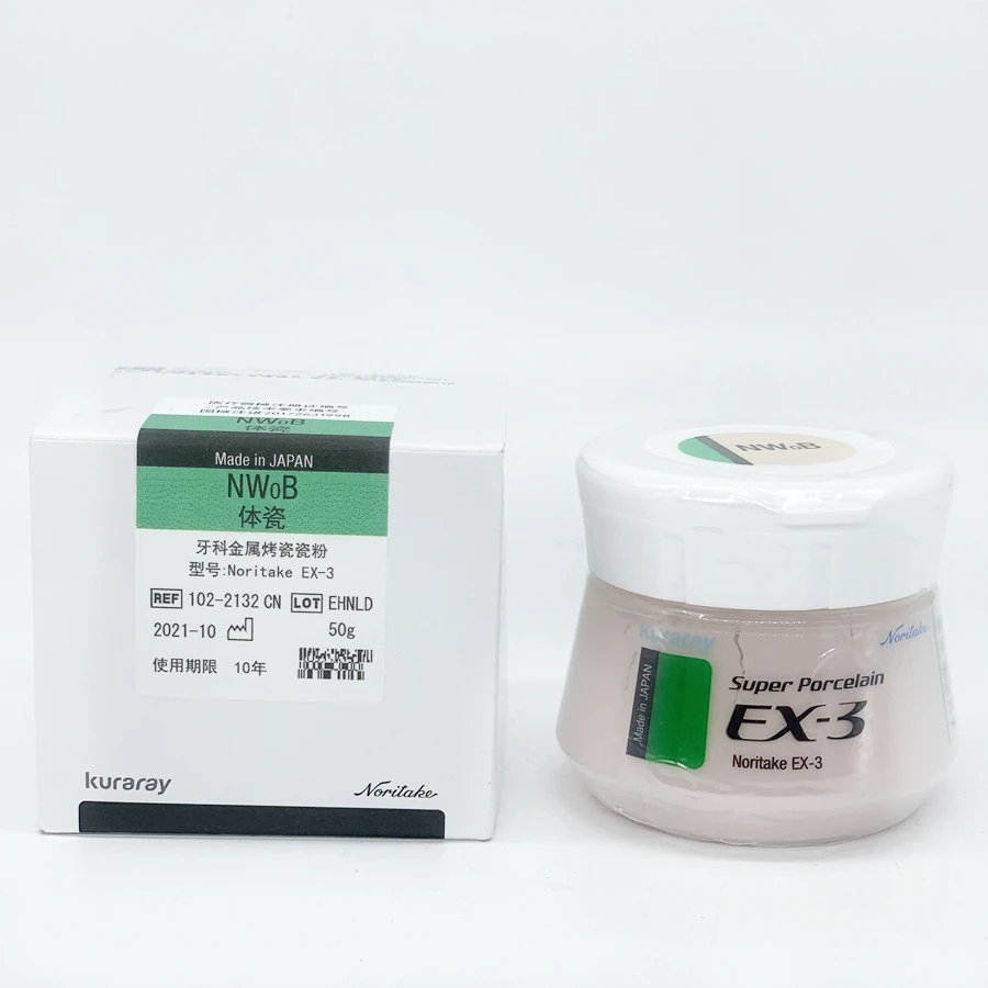 Dental Metal Porcelain Powder Porcelain 50G / Bottle Noritake EX-3 Transparent Porcelain Enamel Porcelain