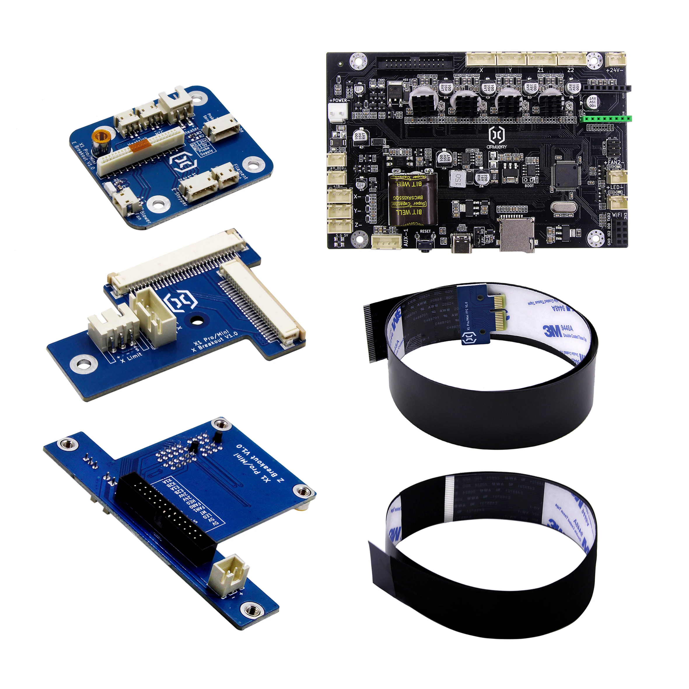 Artillery-3D Sidewinder X3 Plus/Pro printer, extruder transfer plate E, X,Z,PCB, Motherboard cable kit