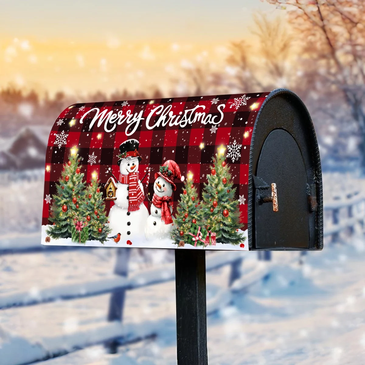 عيد الميلاد غطاء صندوق البريد عيد ميلاد سعيد الديكور 2025 عيد الميلاد سانتا كلوز الزخرفية البريد يلتف نافيداد ناتال السنة الجديدة 2026 هدية