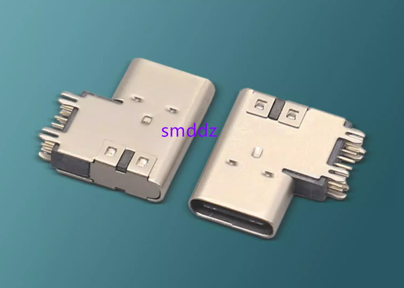 20pcs / Type-C female seat USB3.1 female seat 14P side insertion 90 degree curved needle 14.1 cushion height 2.6mm