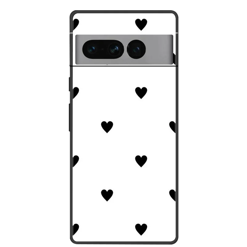 For Google Pixel 7 Pro Case Soft Black Silicone Bumper Butterfly Phone Cover for Googe Pixel7 7Pro Pixel7Pro Cases Fundas Coque