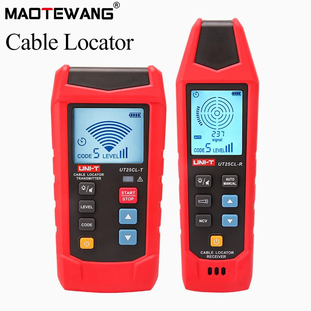 MAOTEWANG Handheld Cable Detector NCV Non-contact Electrical Test Trace Underground Cable Paths Electrical Safety Cable Locator