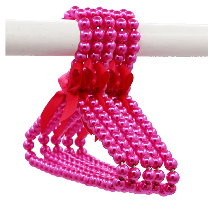 

2pcs/Lot 20cm 40cm Kids Adult Plastic Hanger Pearl Hangers For Clothes Pegs Princess Clothespins Wedding Dress Hanger Organizer
