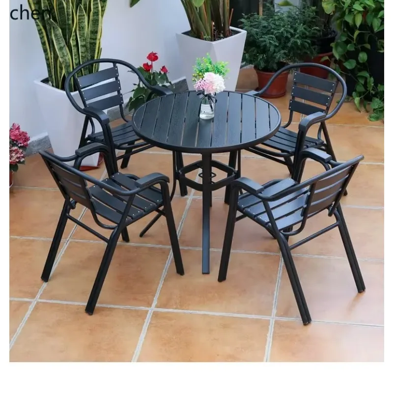 c2 Outdoor Table and Chair Set for Balcony, Courtyard, Open-Air Garden, Waterproof and Sunproof Superior Workmanship