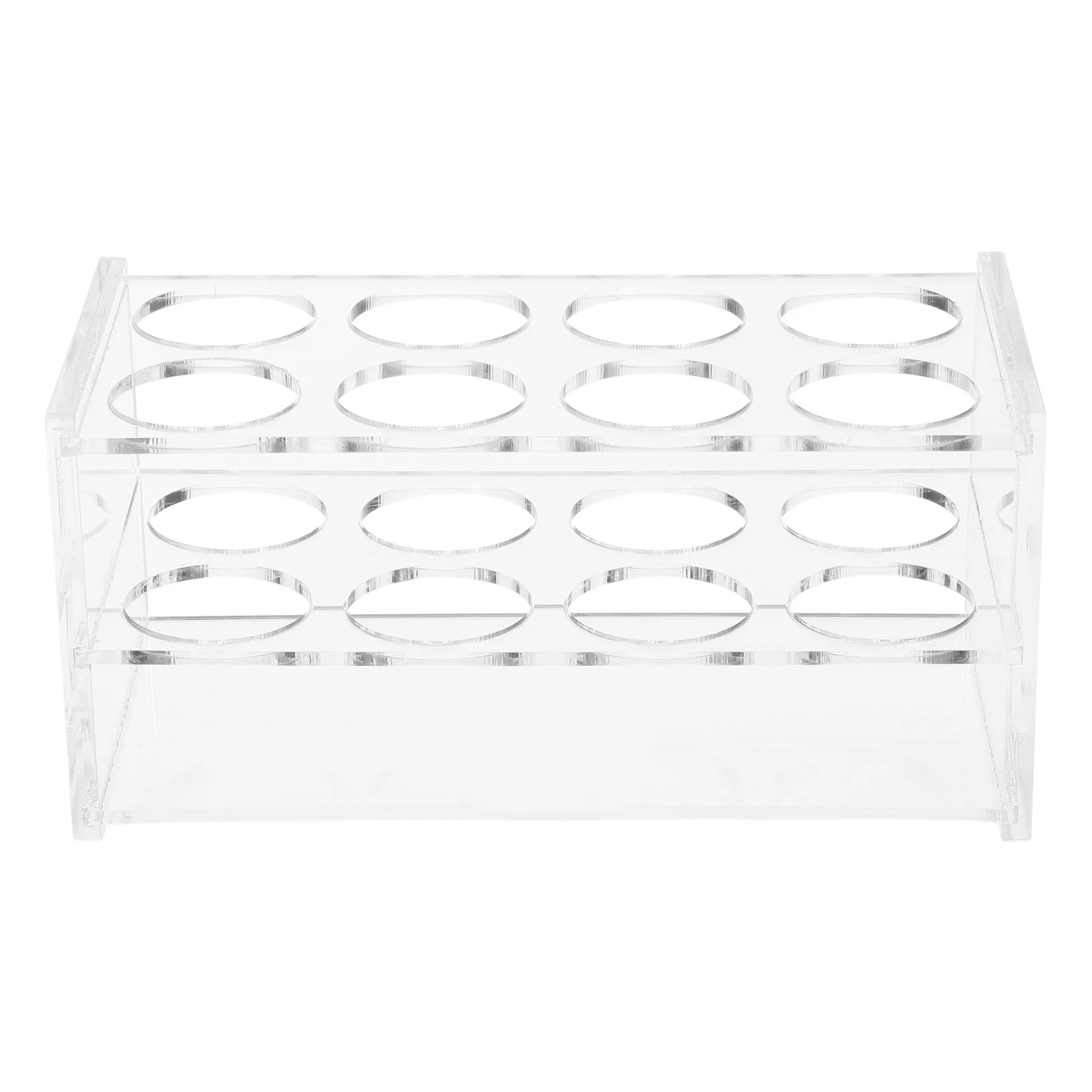 

8-Hole Transparent Acrylic Test Tube Rack for 50ml Tubes Lab Vial Holder Container Display Racks