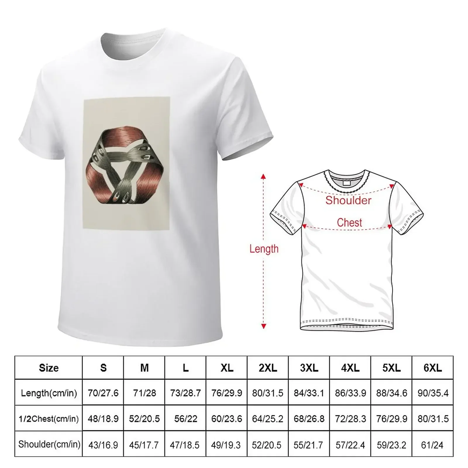 M.C Escher Mobius Strip T-Shirt blanks funnys summer top mens workout shirts