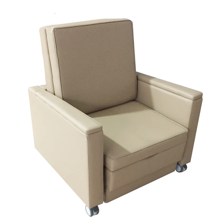 Factory-priced Hospital Sleeper Chairs and Sofas Accompany Chairs With Storage Modern Single Sofa Bed