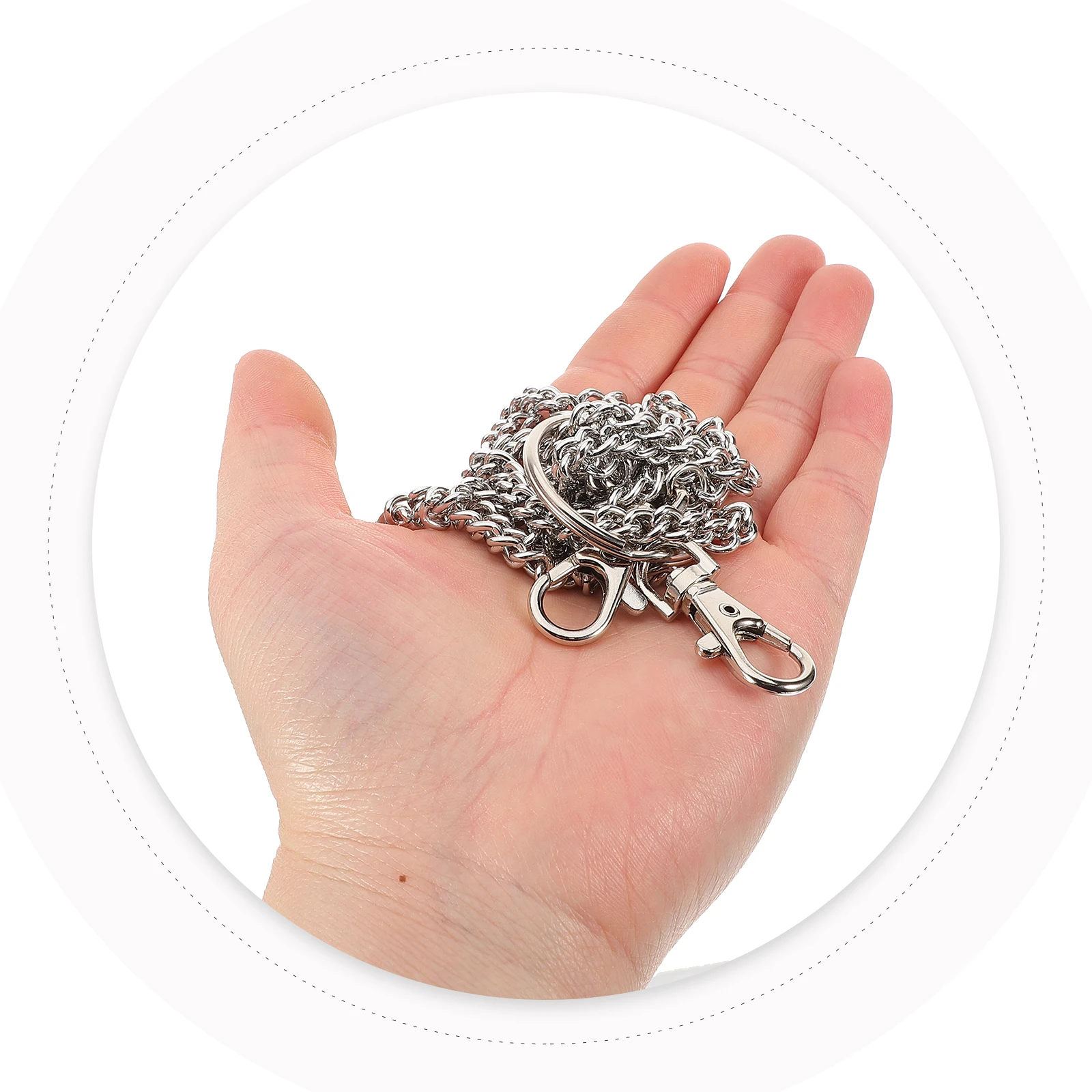 

Punk Trouser Chain Waist Decoration Jeans and Roll Steampunk Accessories Metal Pants Man