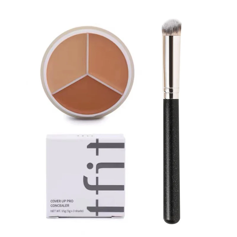 TFIT 3 Colors Concealer Palette Professional Makeup Face Eye Contour Face Spot Concealer Dark Circle Correcting Face Makeup