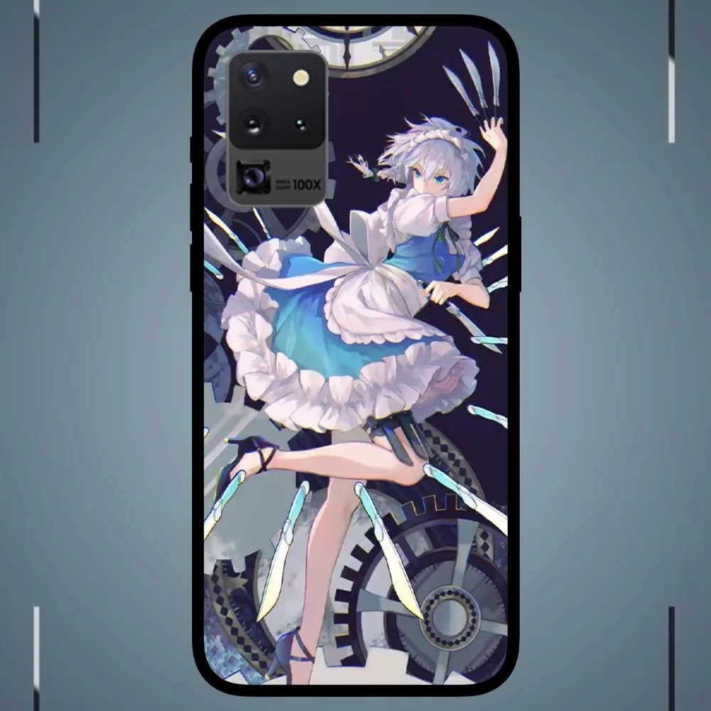 Game Touhou Project  Phone Case For Samsung Galaxy S24 S23 S22 S21 S20 FE Note9 10 Plus Ultra Lite 5G Black Phone Case