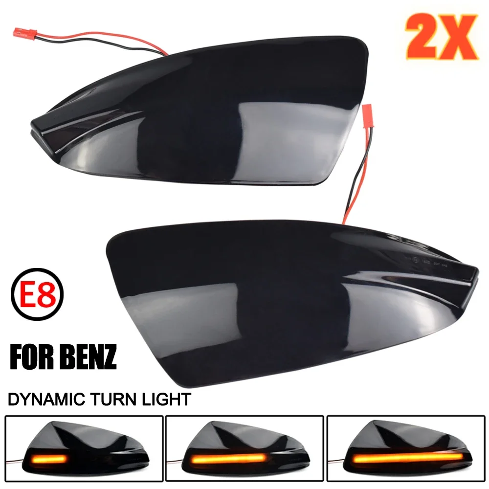 

LED Dynamic Turn Signal Light Side Mirror Indicator Blinker For Mercedes Benz C Class W204 S204 07-14 Viano Vito W639 ML W164