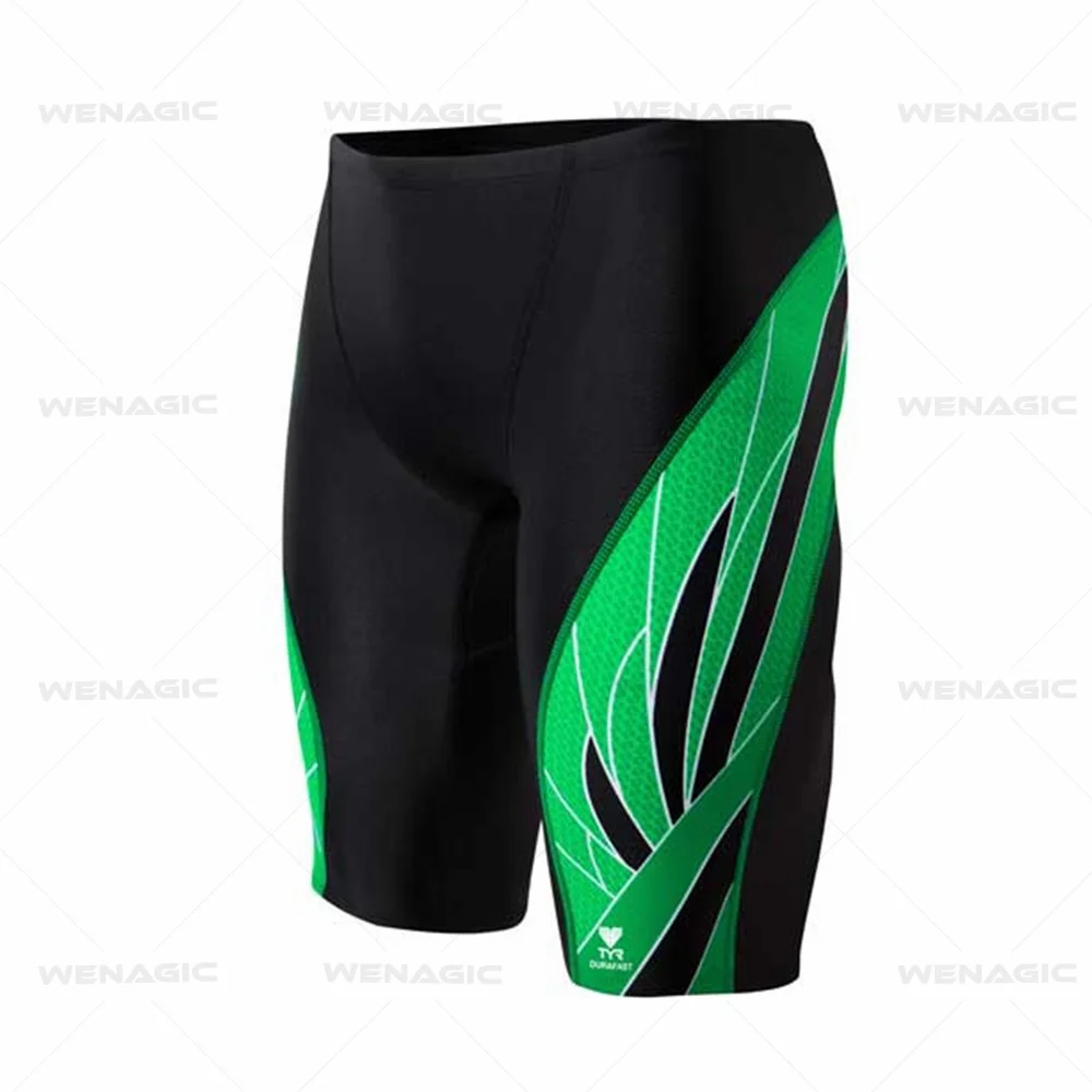 New Summer Men Swimwear Training Swim Shorts Trunks Beach Tight Swimming Pants Swimsuit Jammer Running Sports Surf Shorts Trunks