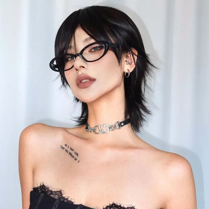 

Электрический синий парик с волчьим хвостом высокого уровня, натуральные волосы, подходят для ролевых вечеринок, повседневная одежда, подходит для женщин