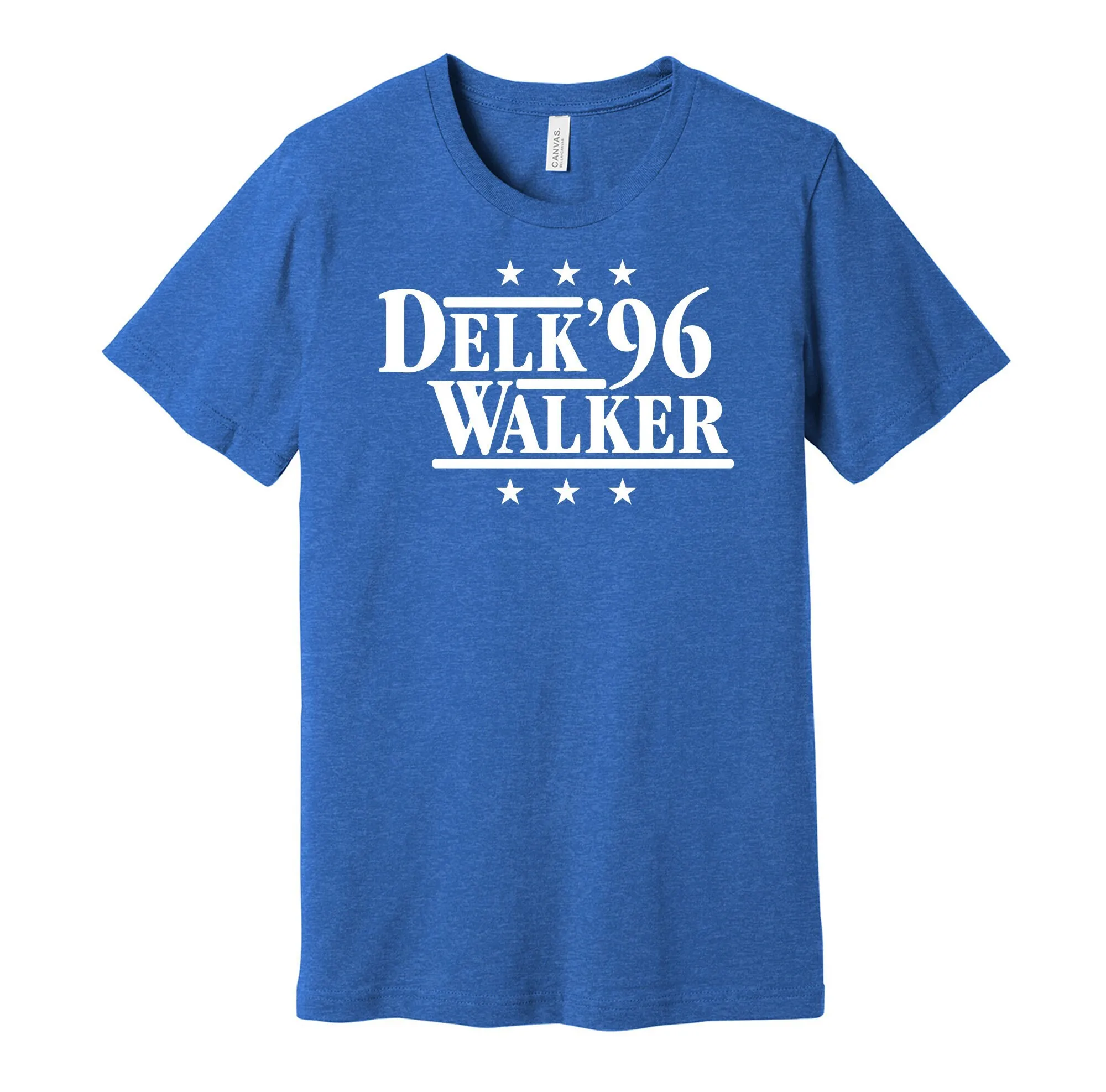 Delk Walker '96 Political Campaign Parody T Shirt Basketball Legends For President Fan S M L Xl Xxl 3Xl Lots Of Color Choices