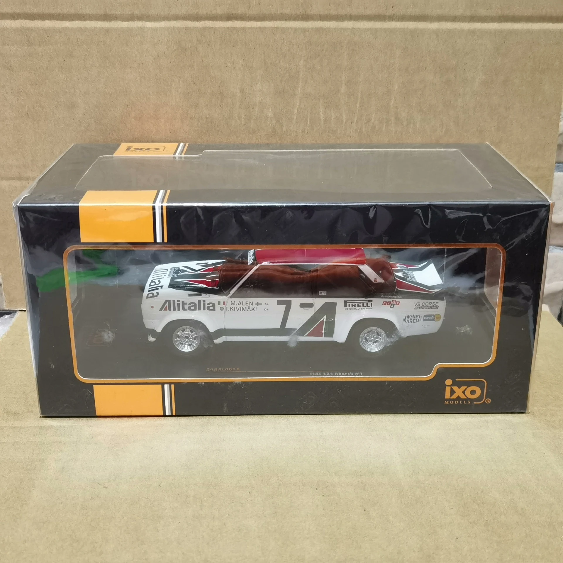 

Diecast IXO 1/24 Scale FIAT 131 # 7 1978 Racing J7 Alloy Car Model