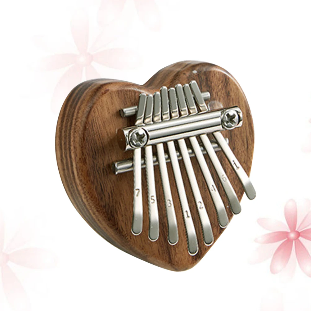 

8 Keys Acrylic Thumb Piano Durable Metal Keys Adjustable Spring Smooth Surface Educational Toy Kids Plaything Bamboo Instrument