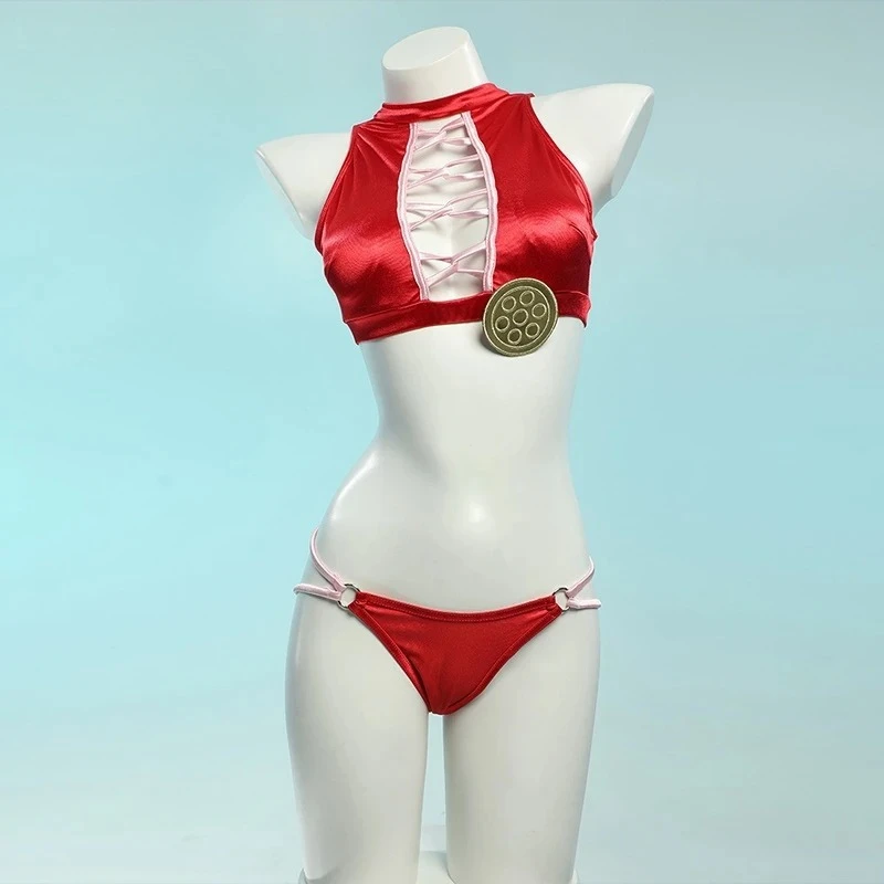 2025 new hot Anime Boa Hancock ONE PIECE Cosplay Costume Boa Hancock Sexy Swimsuit Halloween Costume Summer Bikini Female view 4