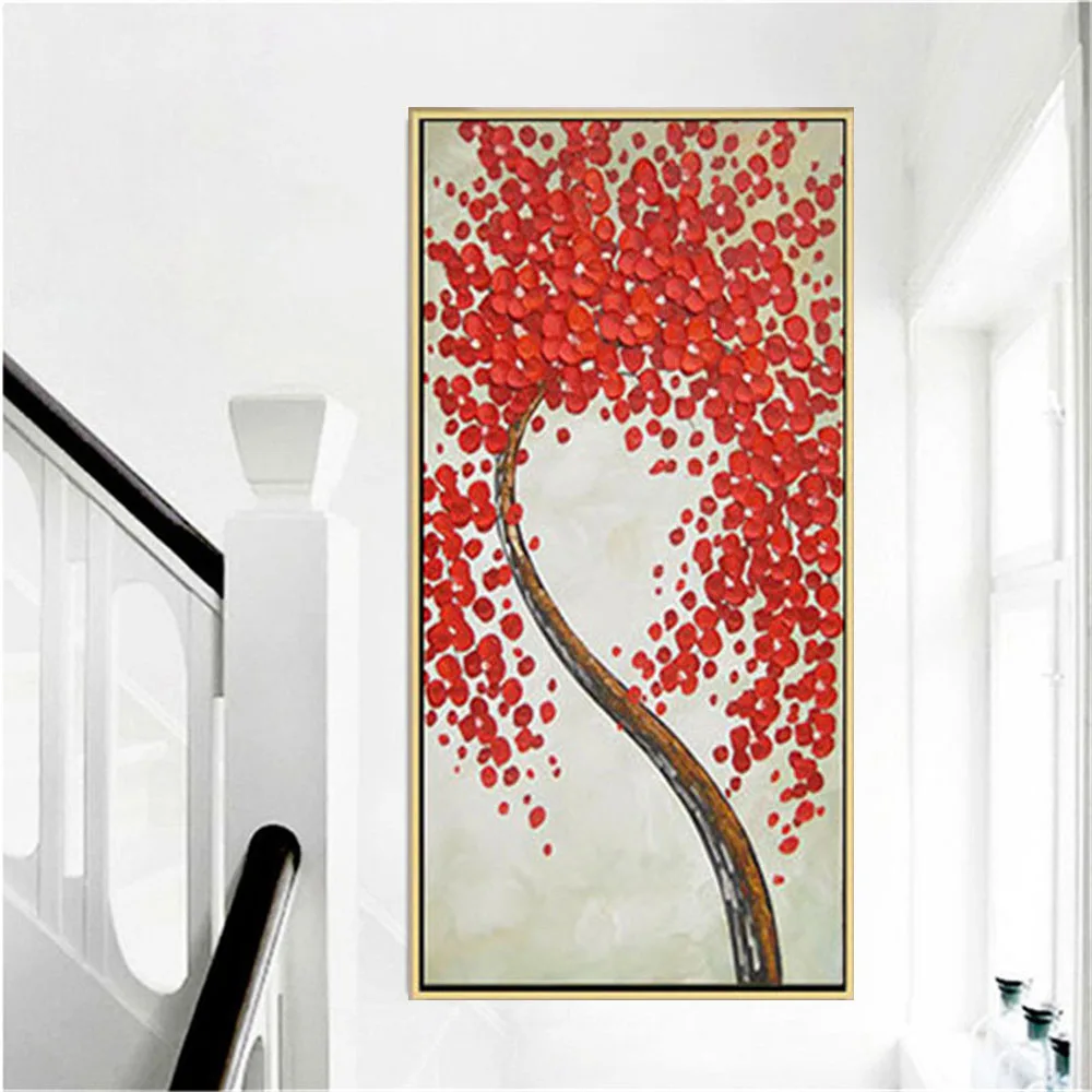 

Pop Home Wall Picture For Living Room Oil Paintings On Canvas Hand Painted Flowers Of Different Colors Home Room Decor Pictures