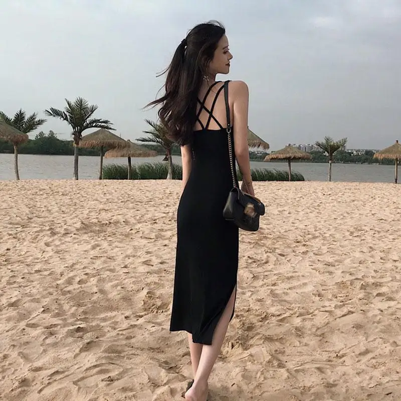 Dresses Women Satin Mermaid Drawstring Pleated Maxi Skirt Banquet Dinner Minimalist Slim Lustrous Shiny Formal Dressing 2025