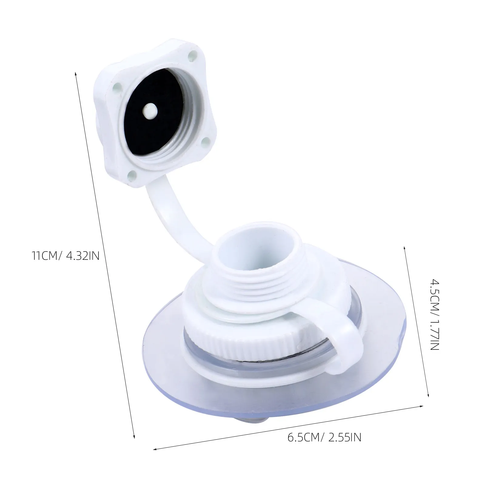 2Pcs Boston Air Valve Tpu Inflation Valve Spiral One-Way Seal for Inflatable Boats Rafts Kayaks Dinghies Air Plugs Replacement