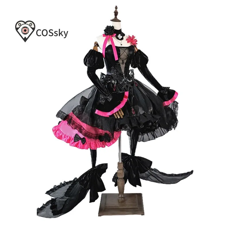 

Game FGO Fate black Alter Joan of Arc Cosplay Costume Uniform Halloween Carnival 2026 New Gothic Woman Necklace Socks Dress