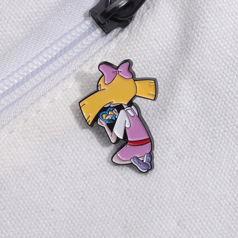 Character Brooch Cute Little Girl Spirit Metal Badge Small Accessories Wholesale Bag Pins for Clothes Backpack Pin Lapel Badges
