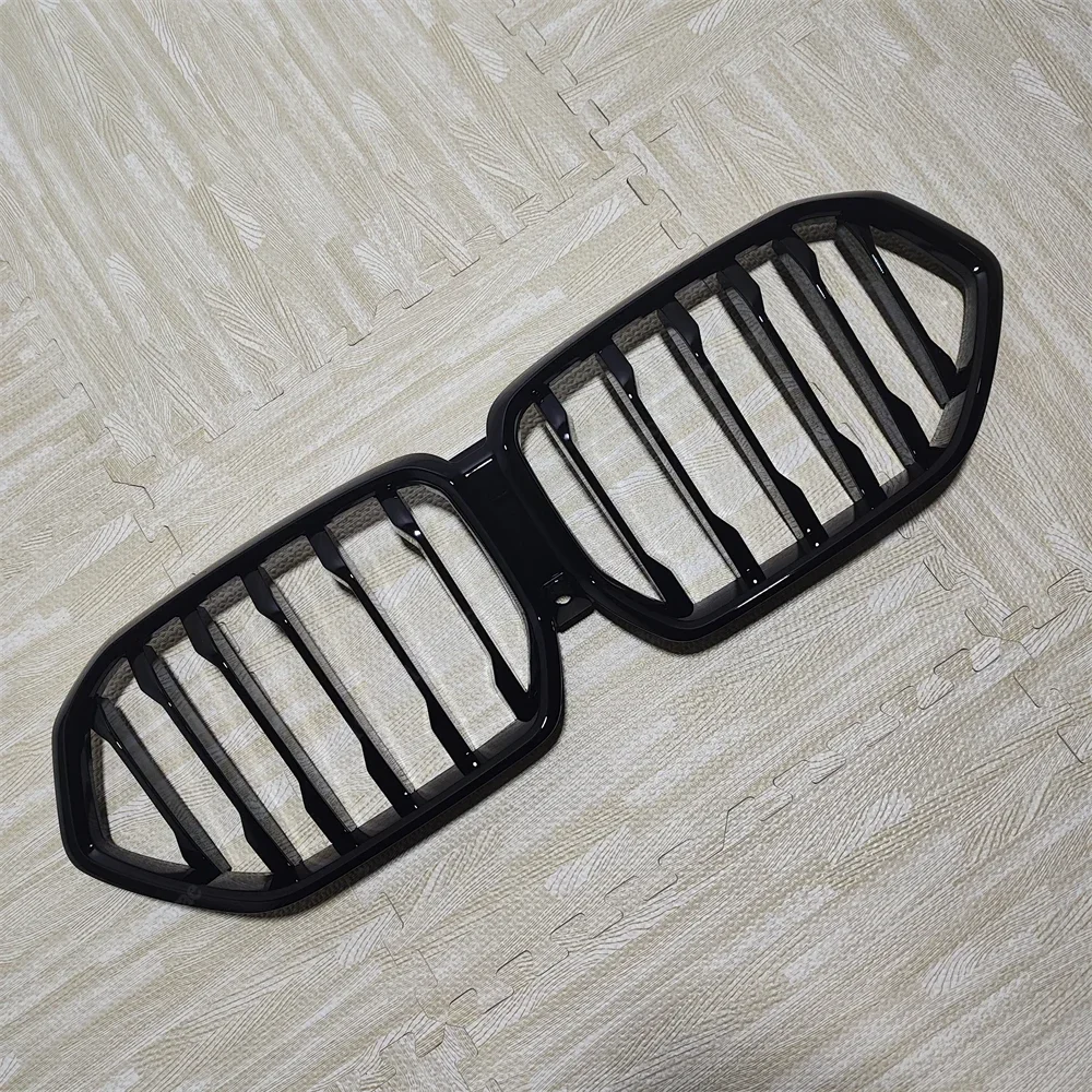 شبكة خط واحد لسيارات BMW X6 G06 M50i M50d X6M F96 2019-2023 المصد الأمامي شبكة الكلى الأمامية لامعة سوداء ضبط مجموعات الجسم