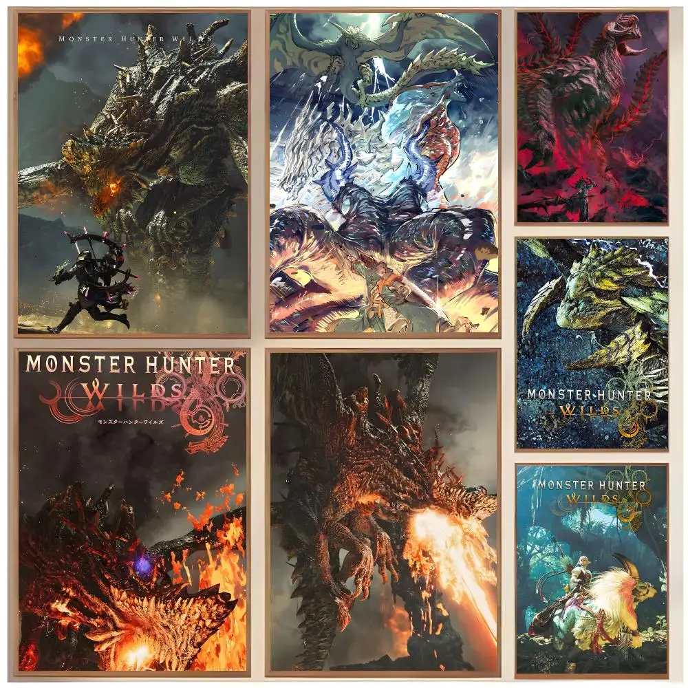 Adventurous Game M-Monster Hunter Wilds Poster  Classic Home Interior Design & Modern Wall Decor Art Collection