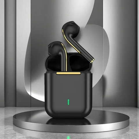 J18 5.3 Earbuds Bluetooth Earphone, Dul-Channel with USB-C Charging Case HiFi Stereo, Sound In-Ear Earphones,