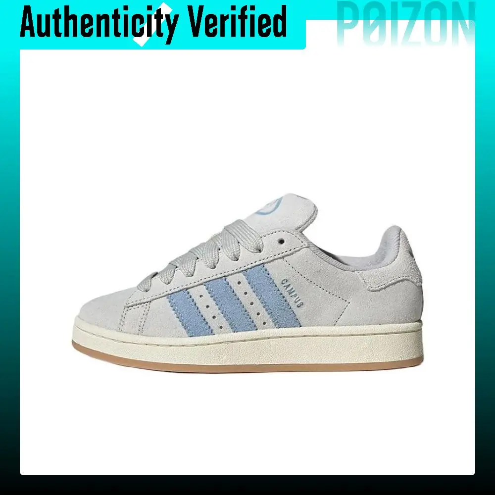Adidas Originals CAMPUS 00s Textile, Synthetic Leather, Split Cow Leather Low top Skateboard Shoes Women's Gray JH5627