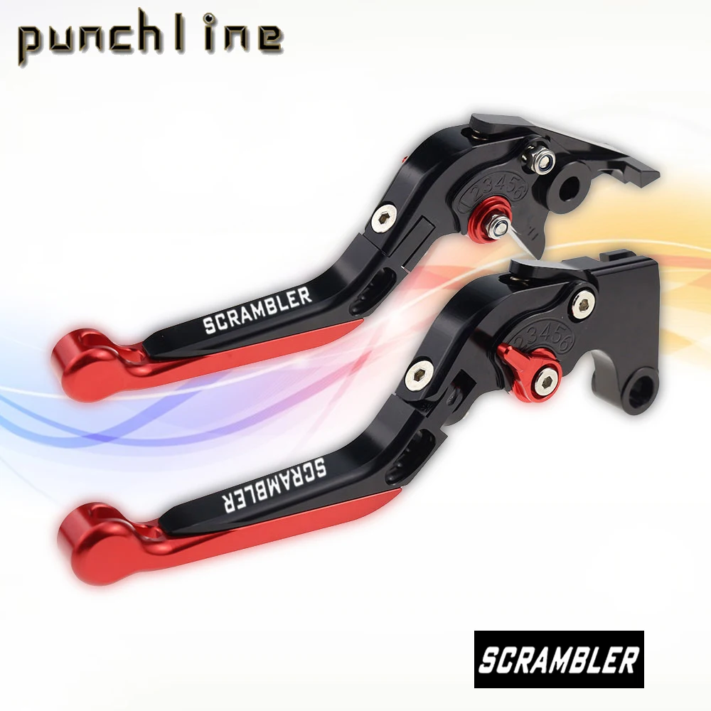 Fit Scrambler 62 19-20 Scrambler Desert Sled 2017 Motorcycle Folding Extendable Brake Clutch Levers Adjustable Handle Set