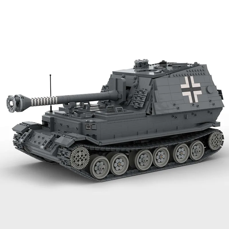 

NEW 2856PCS WW2 Military MOC German Elefant heavy tank destroyer Model creative ideas high-tech ChildToy Gift Armored Car Blocks